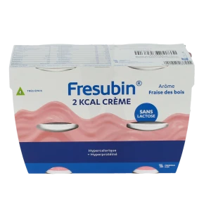 Fresubin 2 Kcal Crème Nutriment Fraise Des Bois 4pots/200g