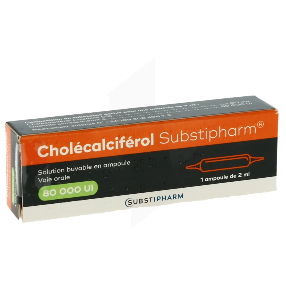 Cholecalciferol Substipharm 80 000 Ui, Solution Buvable En Ampoule