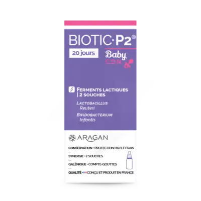 Aragan Biotic P2 Baby D.e.f. Solution Buvable Fl Compte-gouttes/5ml à Mérignac