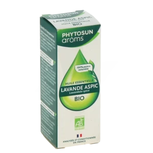 Phytosun Aroms Huile Essentielle Bio Lavande Aspic Fl/10ml