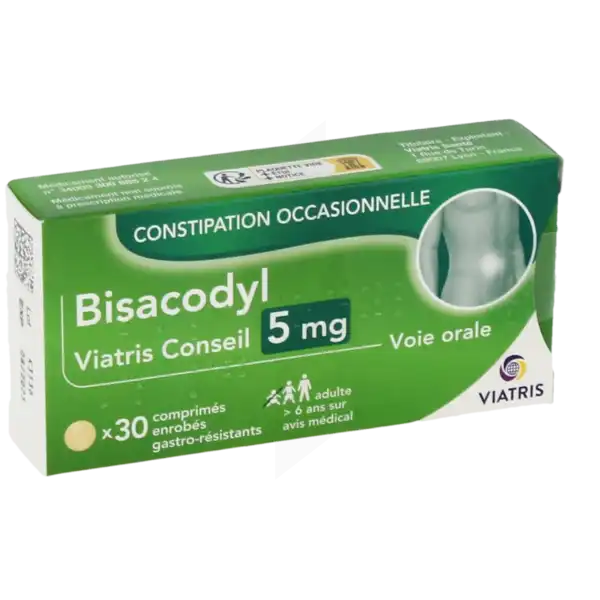 Bisacodyl Viatris Conseil 5 Mg, Comprimé Enrobé Gastro-résistant