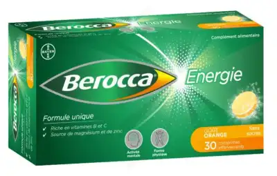 Berocca Energie Comprimés Effervescents Orange B/30 à LA VALETTE DU VAR