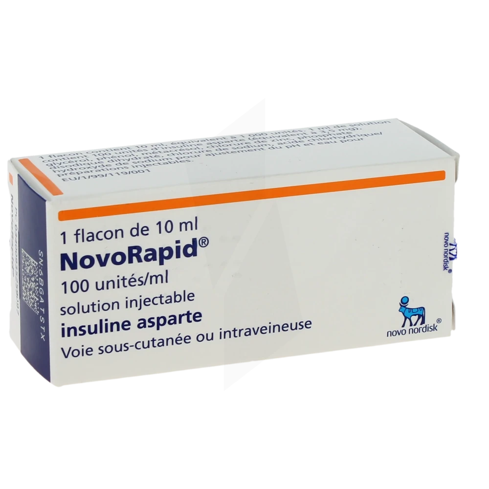 Novorapid 100 Unités/ml, Solution Injectable