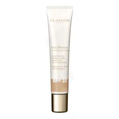 Clarins Skin Illusion Tinted Moisturizer Spf25 Crème Teintée Booster D'éclat 02 40ml à LA-RIVIERE-DE-CORPS
