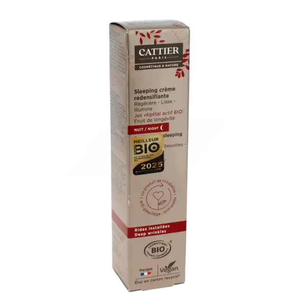 Cattier Crème Sleeping Redensifiante Fl Airless/50ml