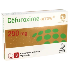 Cefuroxime Arrow 250 Mg, Comprimé Pelliculé