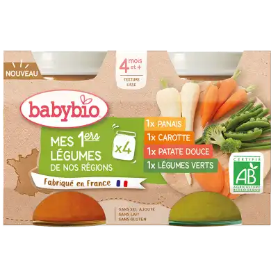 Babybio Mes 1er Légumes De Nos Régions 4pots/130g à ODOS