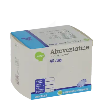 Atorvastatine Cristers Pharma 40 Mg, Comprimé Pelliculé à Bergerac