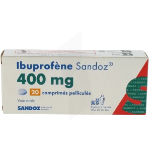 Ibuprofene Sandoz 400 Mg, Comprimé Pelliculé