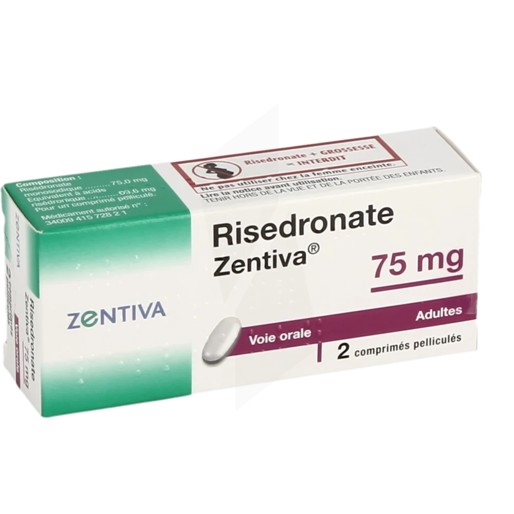 Risedronate Zentiva 75 Mg, Comprimé Pelliculé