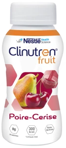 Clinutren Fruit Nutriment Poire Cerise 24 Bouteilles/200ml