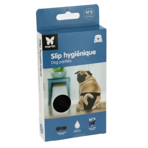 Doggli Culotte Hygiénique Chienne Noir T3 40/49cm