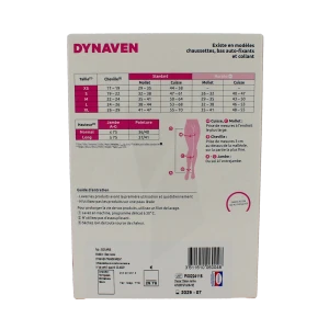Sigvaris Dynaven Transparent Bas Auto-fixants Pied Ouvert Classe 2 Femme Beige Clair Long S