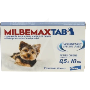 Milbemaxtab 2,5 Mg/25 Mg Comprimes Pour Petits Chiens Et Chiots, Comprimé