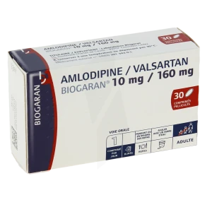 Amlodipine/valsartan Biogaran 10 Mg/160 Mg, Comprimé Pelliculé