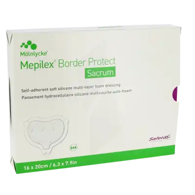 Mepilex Border Sacrum Protect Pansement hydrocellulaire siliconé 16x20cm B/10