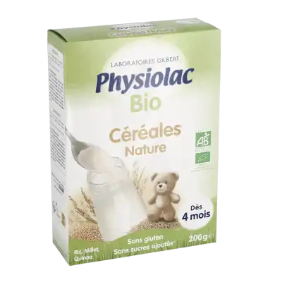 Physiolac Céréales Bio B/200g à Bordeaux