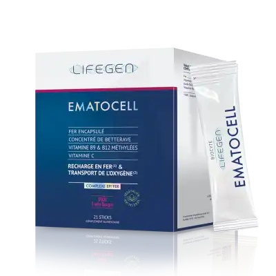 Biocyte Lifegen Ematocell Sticks/21 à LA CRAU