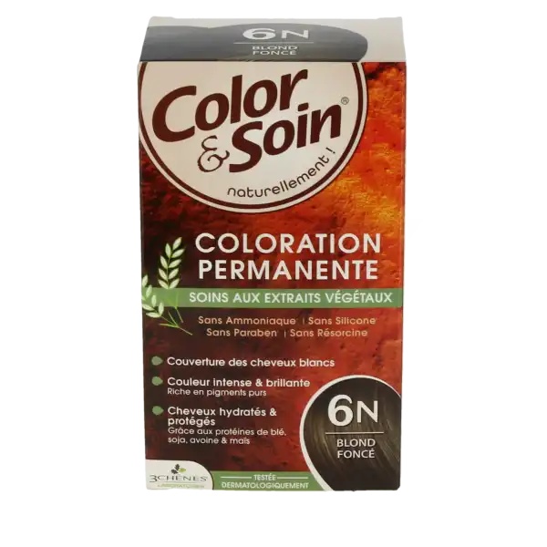 Color&soin Kit Coloration Permanente 6n Blond Foncé
