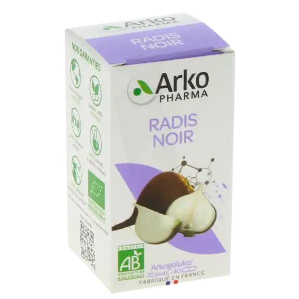 Arkogélules Radis Noir Bio Gélules Fl/40