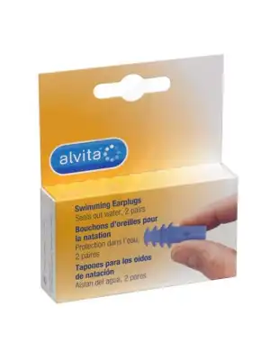 Alvita Bouchon d'oreille pour la natation B/2 paires