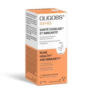 Oligobs D3+k2 Solution Buvable Fl Compte-gouttes/15ml