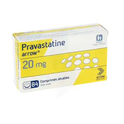 Pravastatine Arrow 20 Mg, Comprimé Sécable à Ris-Orangis