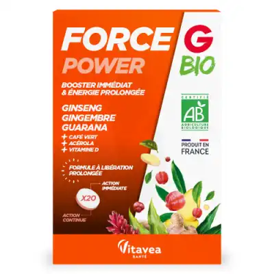 Nutrisanté Force G Bio Power Comprimés B/20 à LE PIAN MEDOC