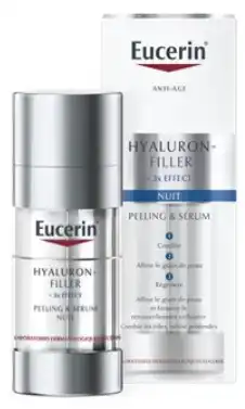 Eucerin Hyaluron-filler + 3x Effect Emulsion Peeling + Sérum De Nuit Fl Pompe/30ml à QUINCY-SOUS-SÉNART
