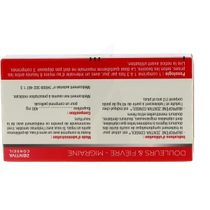 Ibuprofene Zentiva Conseil 400 Mg, Comprimé Pelliculé