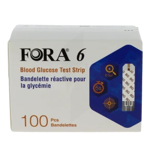 Fora 6 Bandelette Réactive Pour La Glycémie B/100