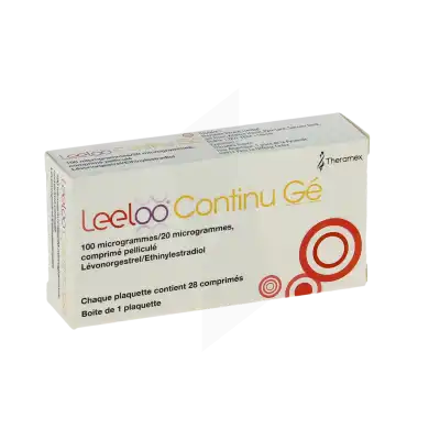 Leeloo Continu 100 Microgrammes/20 Microgrammes, Comprimé Pelliculé à Ris-Orangis