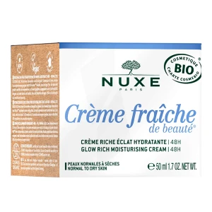Nuxe Crème Fraîche De Beauté Crème Riche Éclat Hydratante 24h Pot/50ml