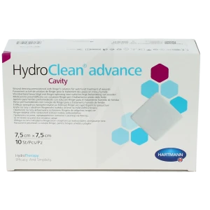 Hydroclean® Advance Cavity Pansement Irrigo-absorbant Carré 7,5 X 7,5 Cm