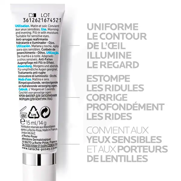 La Roche Posay Pure Vitamin C Yeux Anti-rides Éclat à La Vitamine C Pure Tube/15ml