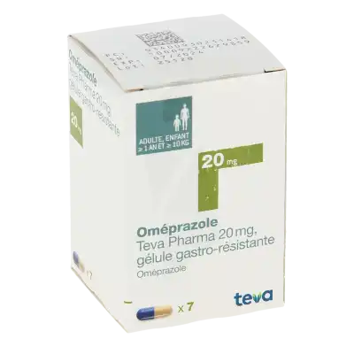 Omeprazole Teva Pharma 20 Mg, Gélule Gastro-résistante à Eysines