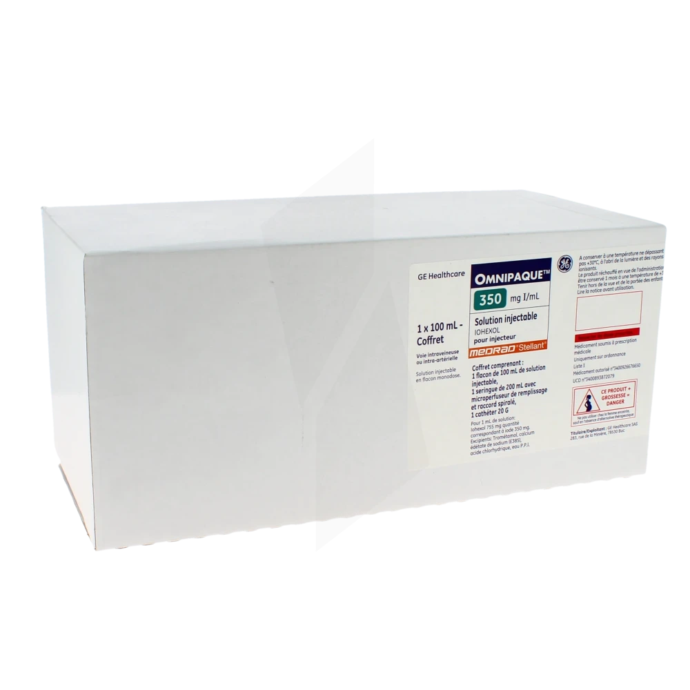 Omnipaque 350 Mg D'i/ml, Solution Injectable