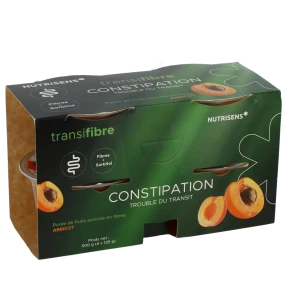 Nutrisens Transfibre Purée De Fruit Abricot 4pots/125g