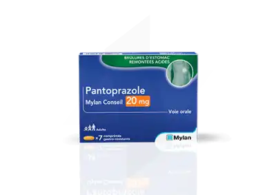 Pantoprazole Mylan Conseil 20 Mg, Comprimé Gastro-résistant à CHASSE SUR RHÔNE