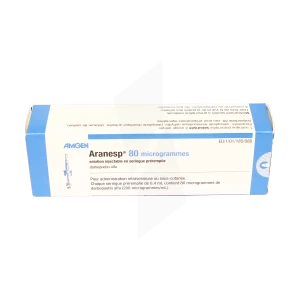 Aranesp 80 Microgrammes, Solution Injectable En Seringue Préremplie