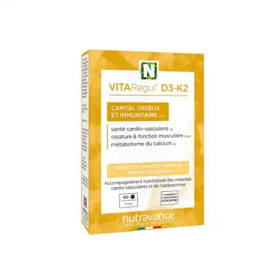 Nutravance Vitaregul D3-k2 Comprimés Boîte De 60 à Belfort
