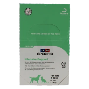Dechra Specific Intensive Support Aliment Diététique Complet Pour La Récupération Nutritionnelle Et La Convalescence Chat & Chien 7x95g