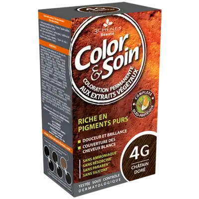 Acheter COLOR&SOIN Kit coloration permanente 4G châtain doré à TOULON