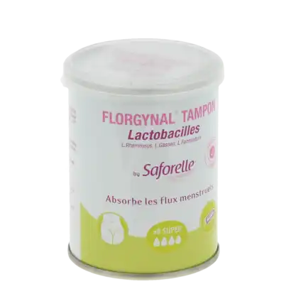 Saforelle Florgynal Tampon Périodique Sans Applicateur Super B/8 à La-Mure