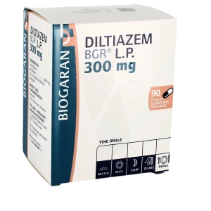 Diltiazem Bgr Lp 300 Mg, Gélule à Libération Prolongée