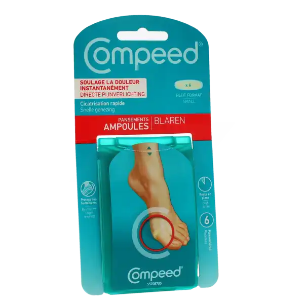 Compeed Pansement Ampoules Petit Format Boîte De 6