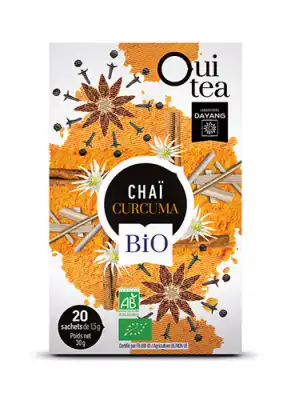 Dayang Oui Tea Chaï Curcuma Bio 20 Infusettes à Bordeaux