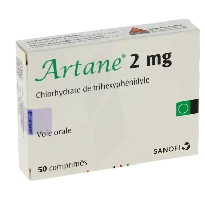 Artane 2 Mg, Comprimé à STRASBOURG