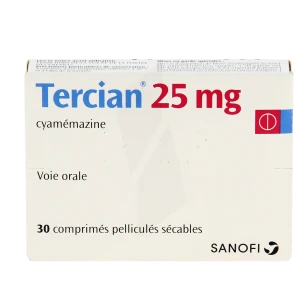 Tercian 25 Mg, Comprimé Pelliculé Sécable