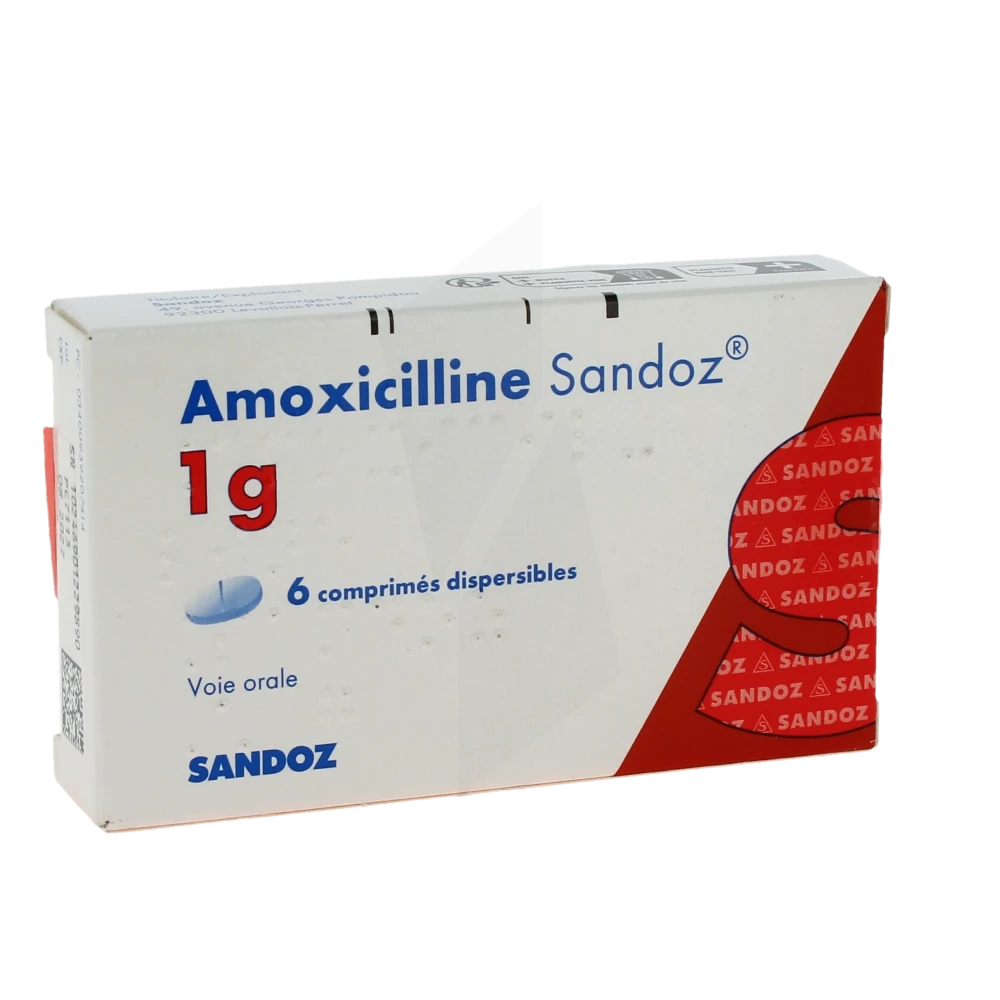 Amoxicilline Sandoz 1 G, Comprimé Dispersible
